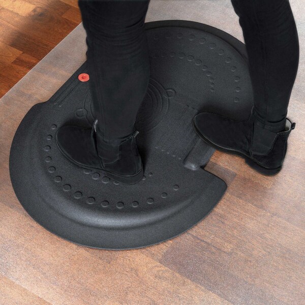 Floortex Antifatigue Mat, 36" L x 26" W, 2" Thickness, Carpet; Hard Floors, Midnight Black - FCA5XBK2535