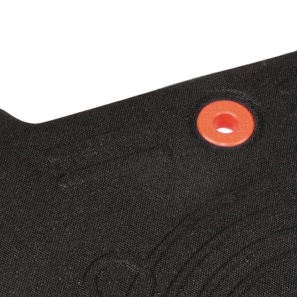 Floortex Antifatigue Mat, 36" L x 26" W, 2" Thickness, Carpet; Hard Floors, Midnight Black - FCA5XBK2535