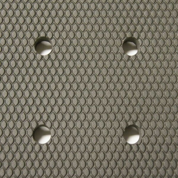 Rubber-Cal Antifatigue Mat, 5 ft. L x 3 ft. W, 3/4 in Thickness, Rubber, Black - 03-233-DH-BK-35