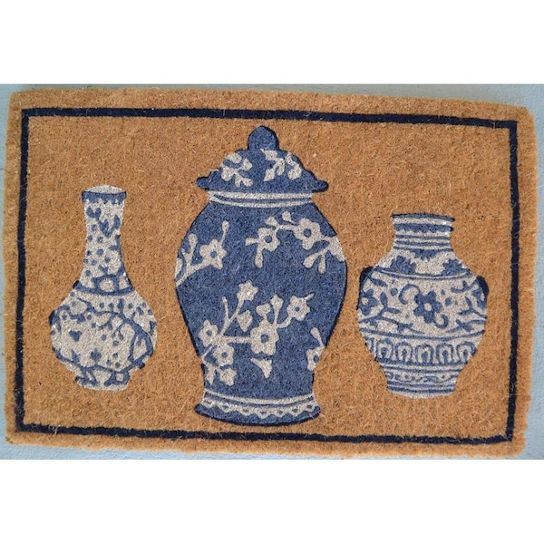Imports Decor Imports Decor  Ginger Jar Coir Hand Woven Printed Door Mats - 668TCM