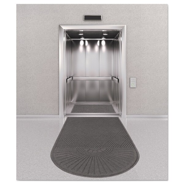 Guardian Floor Protection Floor Mat, 0.25" Thick, Charcoal, 96 in W x 48 in L - EGDSF040804