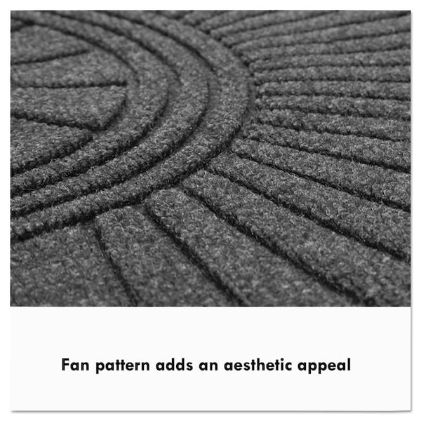 Guardian Floor Protection Floor Mat, 0.25" Thick, Charcoal, 96 in W x 48 in L - EGDSF040804