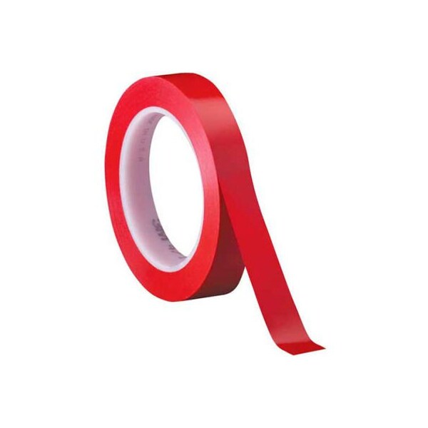 Box Packaging 3M 471 Vinyl Tape 1/2" x 36 Yds 5.2 Mil Red - 3/PACK - T9634713PKR