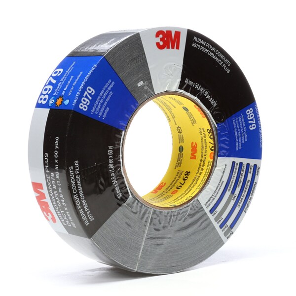 3M 2in X 60 yds. Black 8979 Performance Plus Duct Tape, 24PK - T92608979B