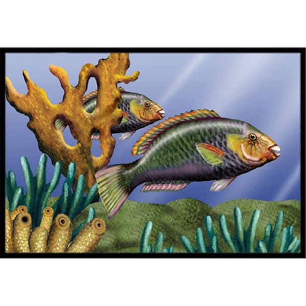 Carolines Treasures Undersea Fantasy 11 Indoor and Outdoor Mat- 24 x 36 in. - PTW2036JMAT