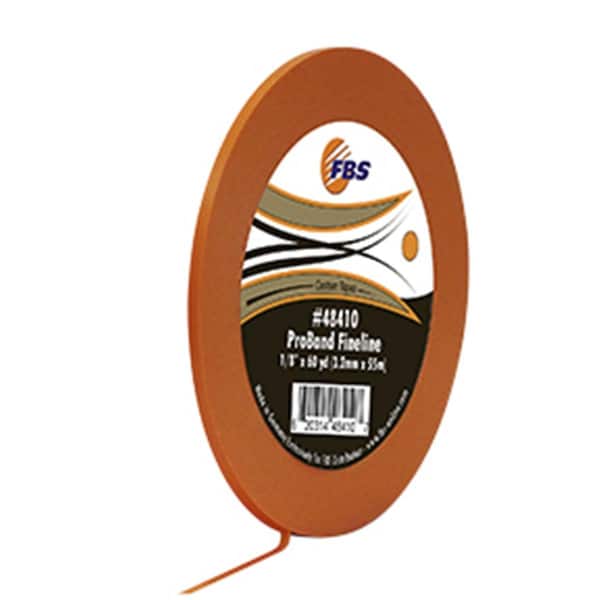 Fbs Distribution ProBand Orange Fine Line Tape - 0.125 in. x 60 Yards - FBS-48410
