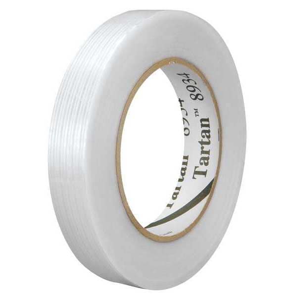 Tartan 3M 8934 Strapping Tape, 4.0 Mil, 3/4" x 60 yds, Clear, 48/Case - T9148934