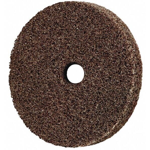 Scotch-Brite Unitized Wheel, 3 in Dia, 1/2 in W, 1/4 in Arbor Hole - 7000000698