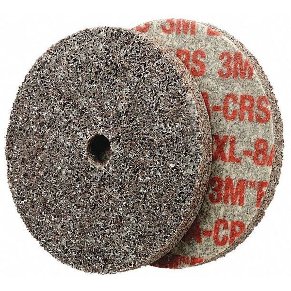 Scotch-Brite Unitized Wheel, 3 in Dia, 1/8 in W, 1/4 in Arbor Hole - 7010364560