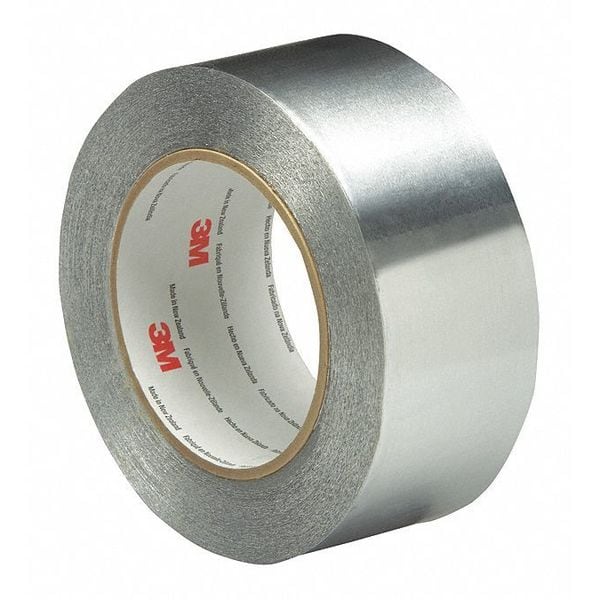 3M Aluminum Foil Tape, 4.6 Mil, 2"x60 yds., Silver, PK24 - T967425