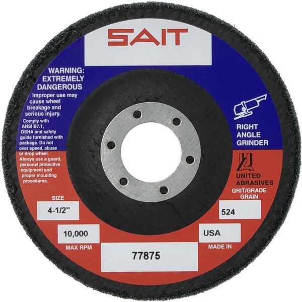 United Abrasives/Sait Unitized DiscT27412x78 811PK4 - 77885