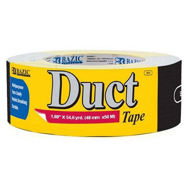 Bazic Products Bazic   1.88 X 60 Yards Black Duct Tape, 12PK - 971