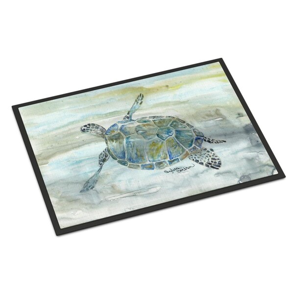 Carolines Treasures 24 x 36 in. Sea Turtle Watercolor Indoor or Outdoor Mat - SC2006JMAT