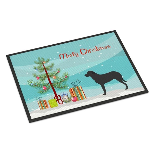 Carolines Treasures Majorca Shepherd Dog Christmas Indoor or Outdoor Mat, 24 x 36 in. - BB8508JMAT