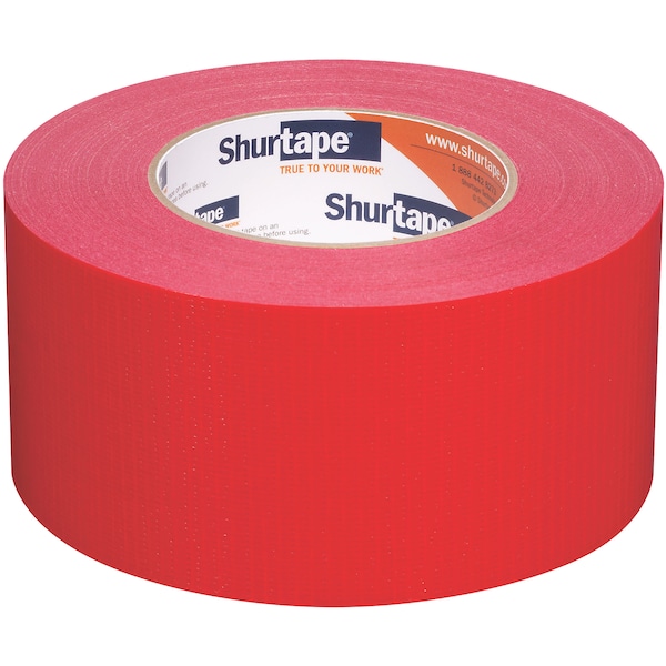 Shurtape Duct Tape, 55m L, 5-15/16 in. D, Red - PC 009 RED-72MM X 55M-16 RLS/CS