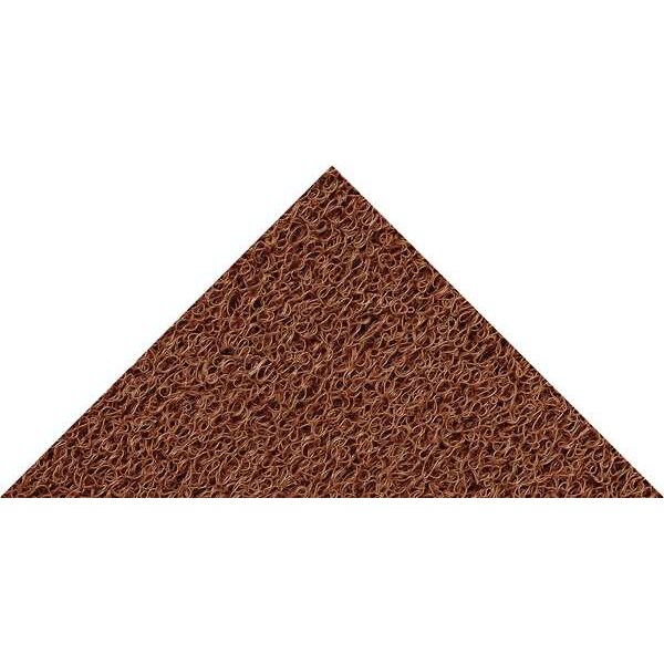 Notrax Entrance Mat, Vinyl, 1/8 in Thick, Brown, 3 ft W x 5 ft L - 266S0035BR