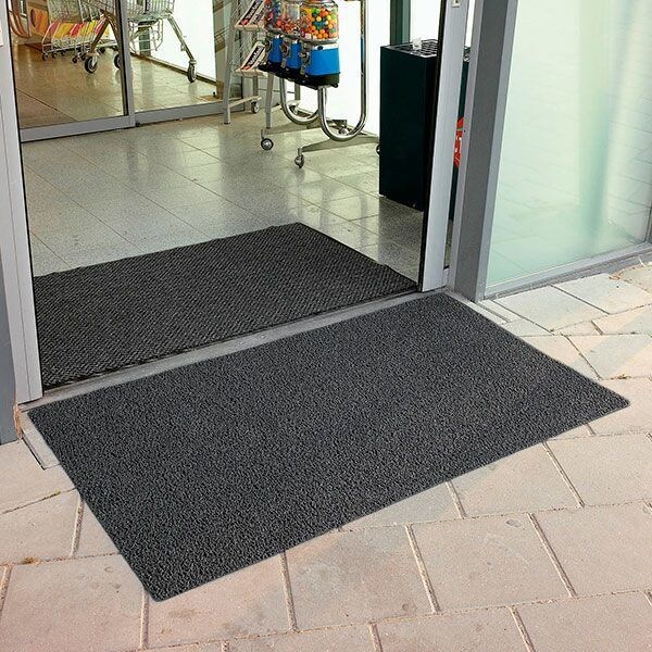 Notrax Entrance Mat, Vinyl, 1/8 in Thick, Brown, 3 ft W x 5 ft L - 266S0035BR