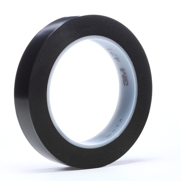 3M VnylTpe471Blck, 3/4nx36yd5.2ml, PK48 - 03114