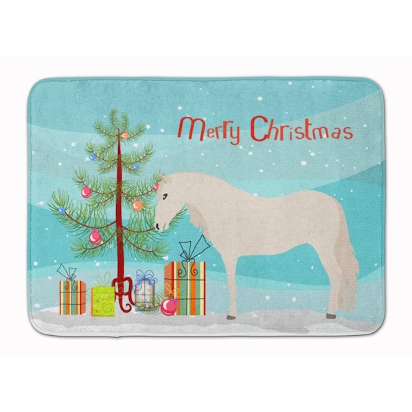 Carolines Treasures Paso Fino Horse Christmas Machine Washable Memory Foam Mat - BB9272RUG