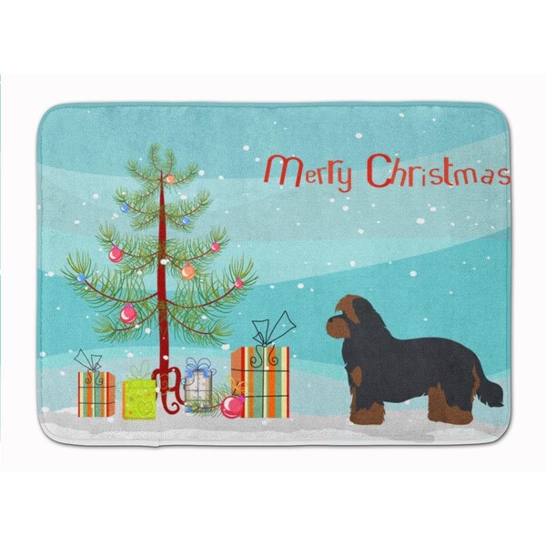 Carolines Treasures Shorkie No.1 Christmas Tree Machine Washable Memory Foam Mat - CK3875RUG