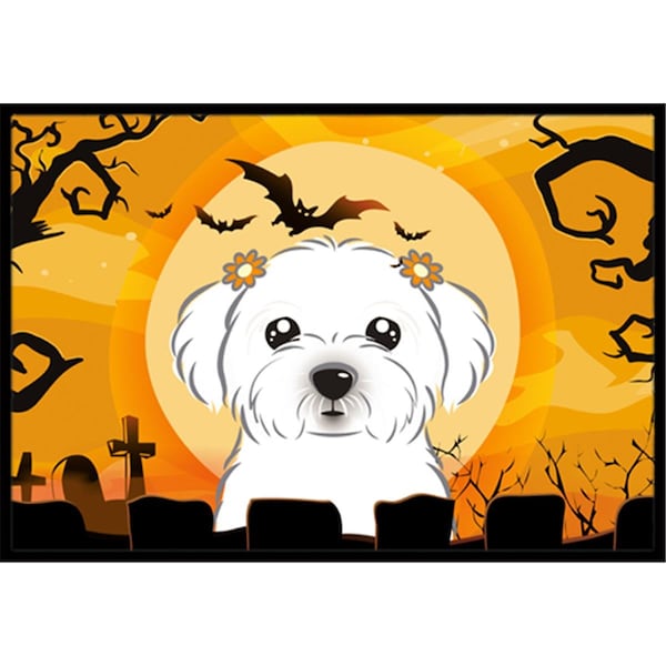 Micasa Halloween Maltese Indoor and Outdoor Mat, 24 x 36 in. - MI55708