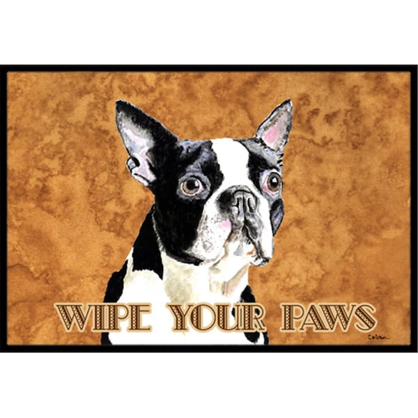 Carolines Treasures 18 x 27 in. Boston Terrier Indoor & Outdoor Doormat - CA65391
