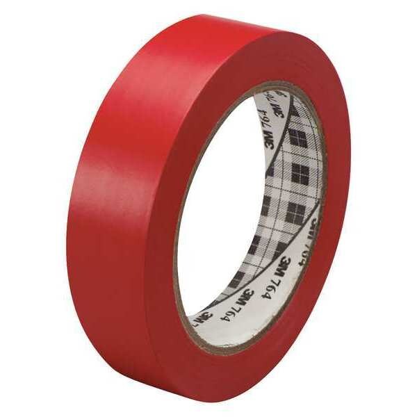 3M Vinyl Tape, 5.0 Mil, 1"x36 yds., Red, PK6 - T965764R6PK