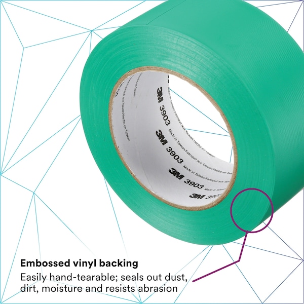 3M Duct Tape, 6.3 Mil, 2"x50 yds., Green, PK24 - T9873903G