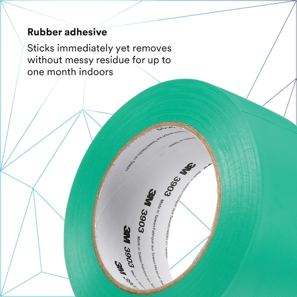 3M Duct Tape, 6.3 Mil, 2"x50 yds., Green, PK24 - T9873903G