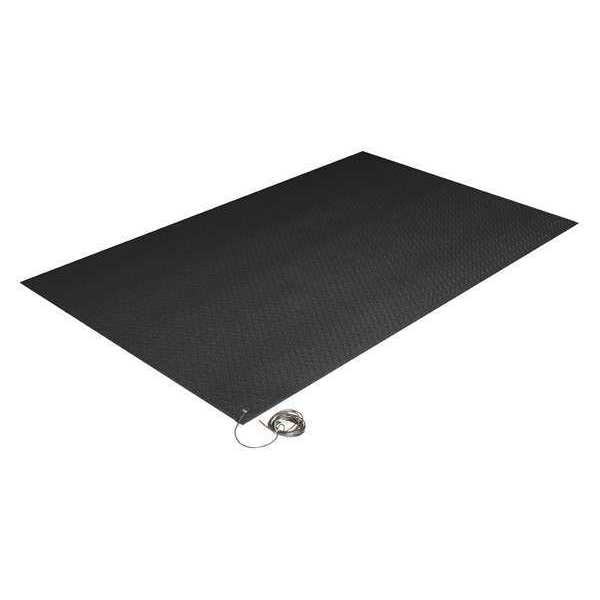 Crown Matting Technologies Antistatic Antifatigue Mat, 12 ft. L x 3 ft. W - ZC 0312BK