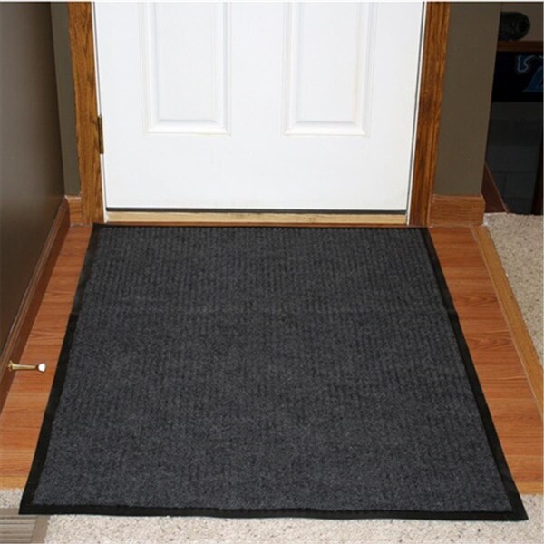 Rickis Rugs 613S0046CH 4 ft. W x 6 ft. L Spectra Rib Entrance Mat in Charcoal - RI636669