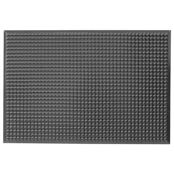 Ergomat Ergomat Infinity Bubble Black 4ft x 7ft Anti-Fatigue Floor Mat - IN0407-BK
