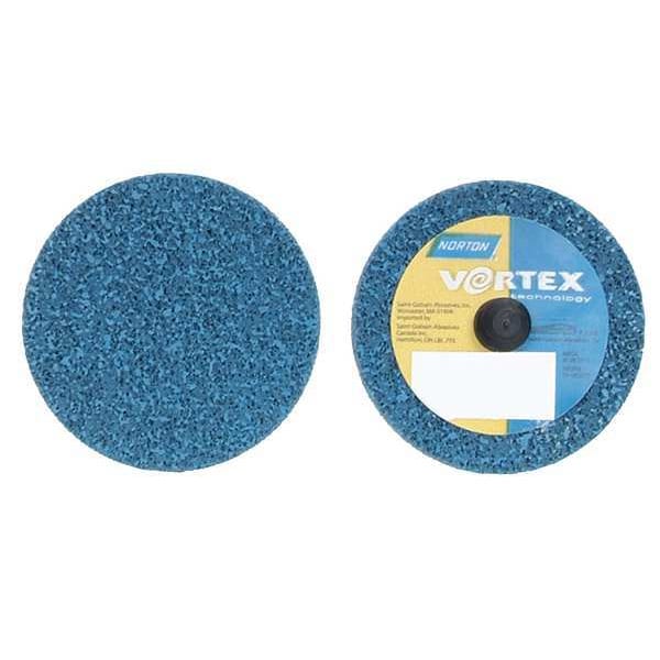 Norton Abrasives Quick Change Unified Wheel, 3 in Dia, 1/8 in W, TR Arbor Hole - 66261090909