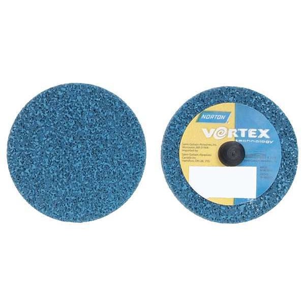 Norton Abrasives Quick Change Unified Wheel, 3 in Dia, 1/8 in W, TR Arbor Hole - 66261093556