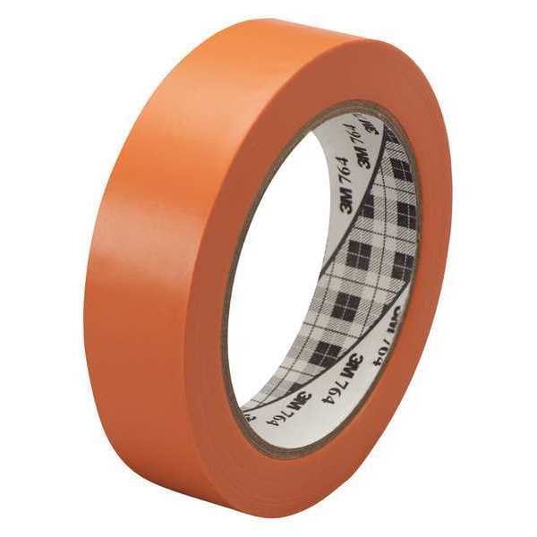 3M Vinyl Tape, 5.0 Mil, 1"x36 yds., Orange, PK6 - T965764N6PK