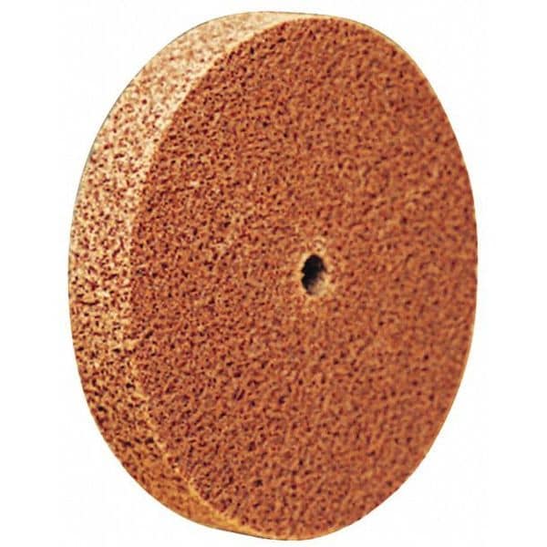 Scotch-Brite Unitized Wheel, 6 in Dia, 1 in W, 1/2 in Arbor Hole - 7000120871