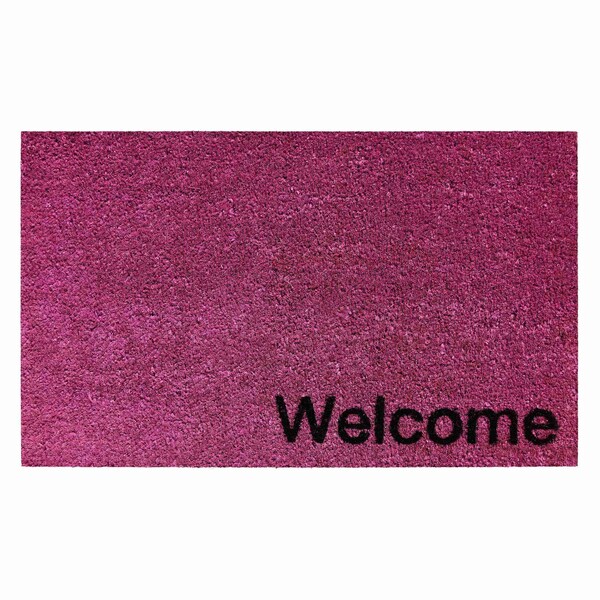 Calloway Mills Entrance Mat, Coir, Magenta, Black - 106281729WELC