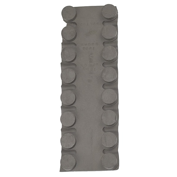 Wearwell Mat Connector, 1 in W x Grease Resistant Natural Rubber, Black - CONNECTOR.WSH.BK