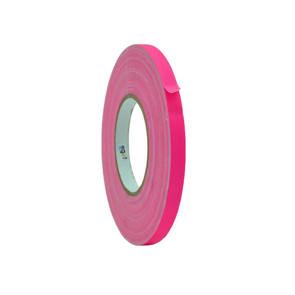 Wod Tape GTC12F Gaffer Tape Fluorescent Pink 1/2 in. X 60 ft., 96PK - WOD GTC12F-00500-96-60-FPI