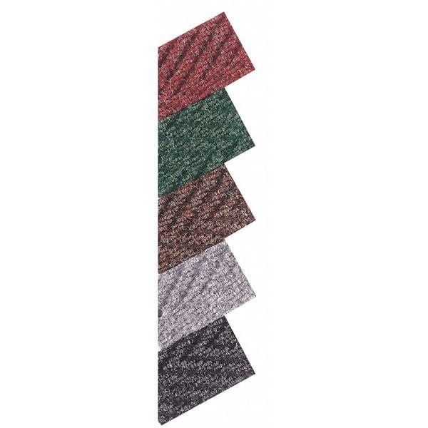 Notrax Entrance Mat, Polypropylene, 3/8 in Thick, Charcoal, 4 ft W x 10 ft L - 118S0410CH