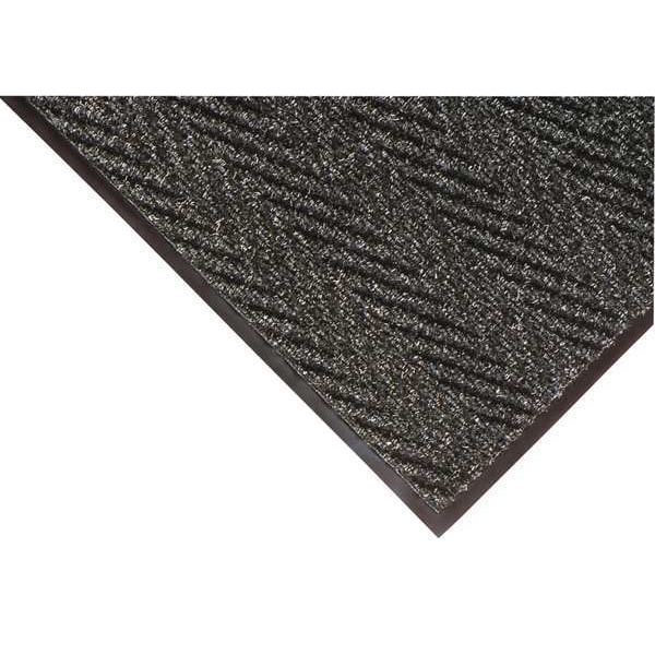 Notrax Entrance Mat, Polypropylene, 3/8 in Thick, Charcoal, 4 ft W x 10 ft L - 118S0410CH