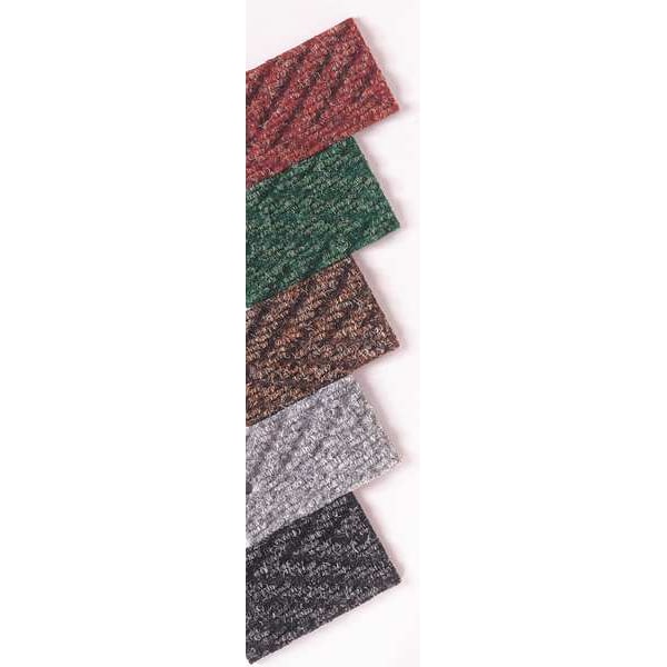 Notrax Entrance Mat, Polypropylene, 3/8 in Thick, Charcoal, 4 ft W x 10 ft L - 118S0410CH