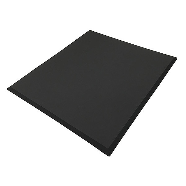 Notrax Antifatigue Mat, 2 ft. L x 6 ft. W, 3/4" Thickness, Nitrile Blend Rubber Foam, Textured Top, Black - 425S2472BL