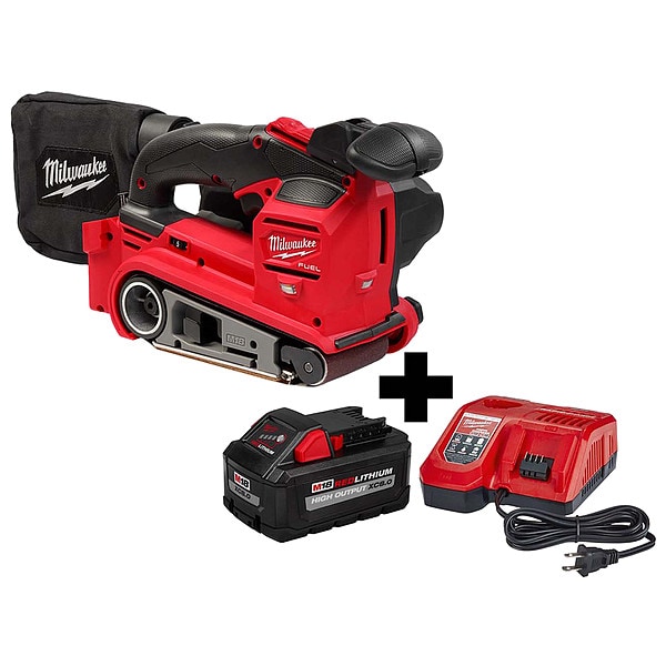 Milwaukee Tool M18 FUEL Belt Sander, M18 8.0 Kit - 2832-20, 48-59-1880