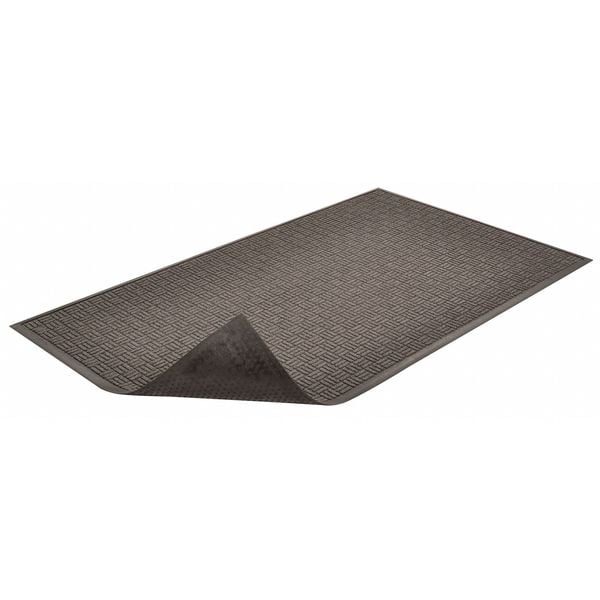 Notrax Entrance Mat, Polypropylene, 3/8 in Thick, Charcoal, 2 ft W x 3 ft L - 167S0023CH