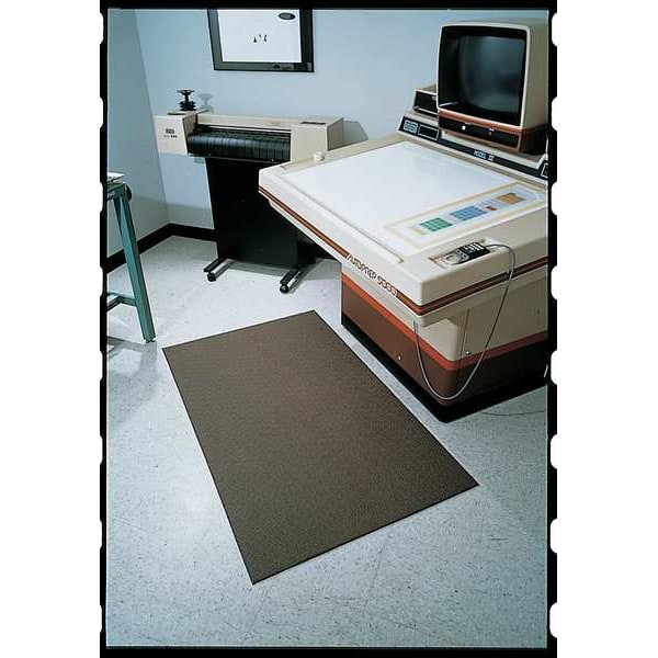 Notrax Black Static Dissipative Mat, 9 2/5 mm Thick, Sponge Foam - 825S0310BL