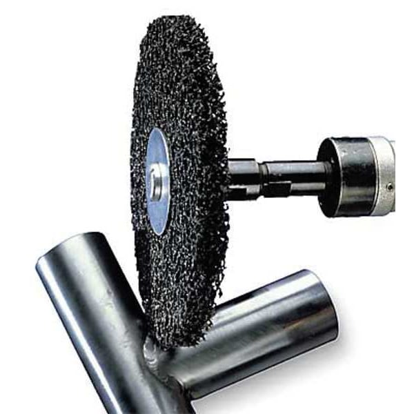 Scotch-Brite Unitized Wheel, 3 in Dia, 1 in W, 1/4 in Arbor Hole - 61500007879