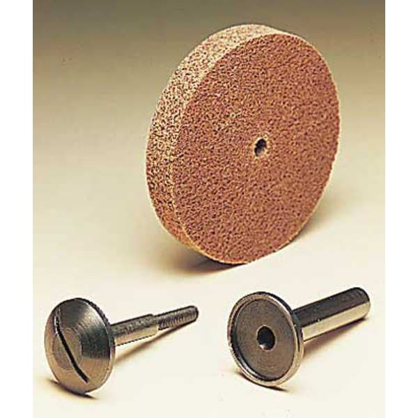 Scotch-Brite Unitized Wheel, 3 in Dia, 1/2 in W, 1/4 in Arbor Hole - 61500000668