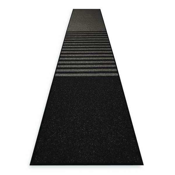 Notrax Entrance Runner, Polypropylene, 3/8 in Thick, Black, 4 ft W x 12 ft L - 137S0412BL