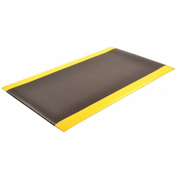 Notrax Antifatigue Mat, 36 ft. L x 2 ft. W, 1/2" Thickness, Closed Cell PVC Foam, Diamond Plate - 419S0236BY